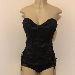 Lydia black corset top